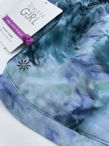 Athleta Girl All Play 3" Athletic Shorts Solarize Cottage Blue Sz XS/6 NWT - Picture 16 of 24