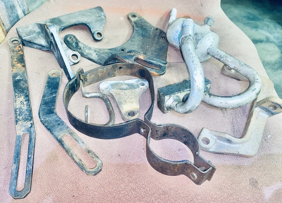 1965-1967 SS396,427 Chevy 7 шт комплект/глушитель, кондиционер. кронштейны GM оригинал - Изображение 3 из 4