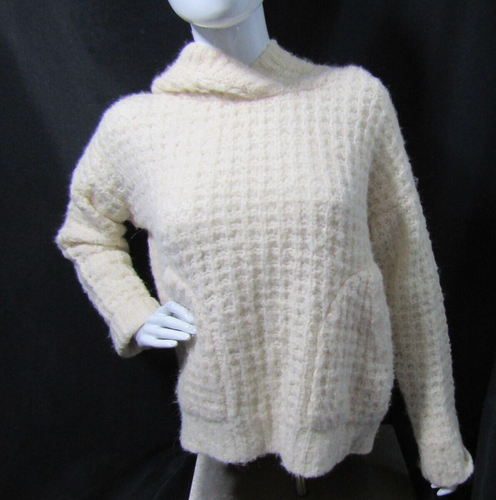Elizabeth and James White Hooded Sweater Size XS