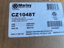 Marley CZ1048T 240/208V 1.0-0.375kW Wall Heater