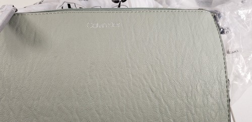 Calvin Klein Mint Green & Tan Reversible Sonoma Tote Shoulder Hand Bag W/Straps - Picture 12 of 23