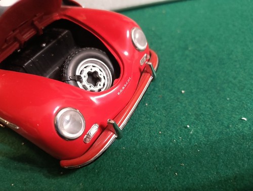KYOSHO 7007 PORSCHE 356A 1600 SPEEDSTER RED 1:18 In Box Originale - Foto 7 di 13