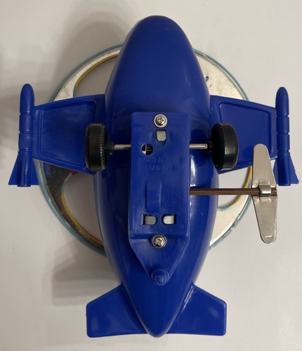 Vintage Space Ship Tin & Plastic Wind-Up Toy, Works Great U-Turn Action 1990’s - Picture 14 of 17