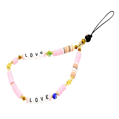 Beaded Lanyard Decorative Lanyard Letters Phone Strap Phone Pendant - 第 9/12 張圖片