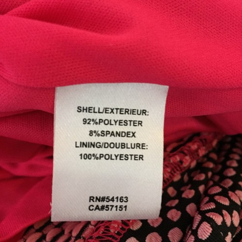 Ellen Tracy Dress Size M Pink Spotted NWT Lined Sleeveless Formal Stretch - Picture 10 of 11