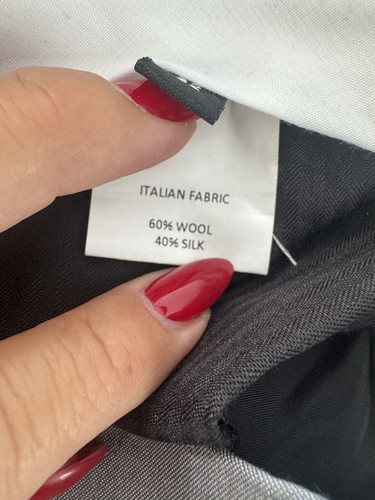 Calibre Suit Grey Jacket Size 38/ Small And Pants 32 Waist Wool/silk As New - Picture 13 of 13