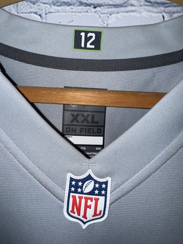 Seattle Seahawks Russell Wilson #3 Nike NFL Trikot XXL GRAU/BLAU - Bild 5 von 6
