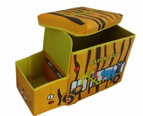 Kids Storage Box Seat Toy Stool Books Clothes Chest Childrens Girls Boys GIFT - Picture 8 of 28