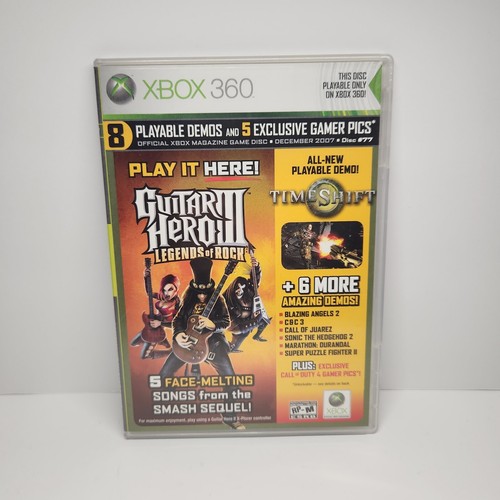 Xbox 360 XBOX official magazine playable Demo disc #77 December 2007