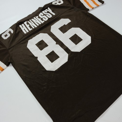 Rare VTG HENNESSY LTD Edition #86 Football Jersey 90s Cleveland Browns Colors XL - 第 10/12 張圖片