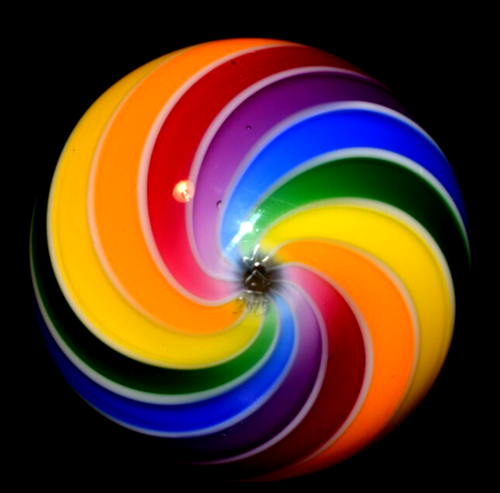 HOT HOUSE GLASS MARBLE/1.736"-CARNIVAL COLORS-YELLOW,APRICOT,PINK,LAVENDER,LIME - Picture 6 of 15