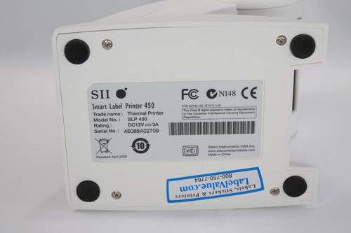 Seiko Instruments SII SLP 450 Smart Label Thermal Printer W/USB & Power Supply - Picture 5 of 9
