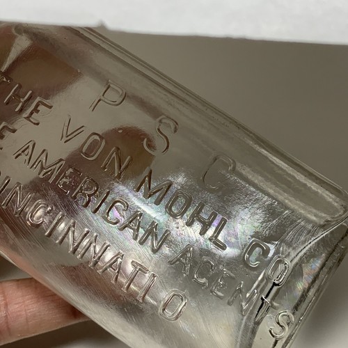 RARE PSC The Von Mohl Co Sole American Acents Cincinnati Bottle ~ MINT!!! - Picture 6 of 12