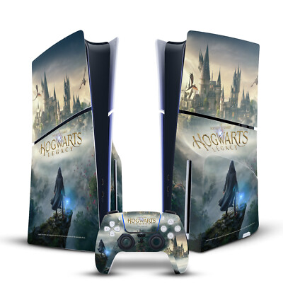 HOGWARTS LEGACY GRAFIKEN VINYL SKIN DECAL FOR PS5 SLIM DISC CONSOLE & CONTROLLER