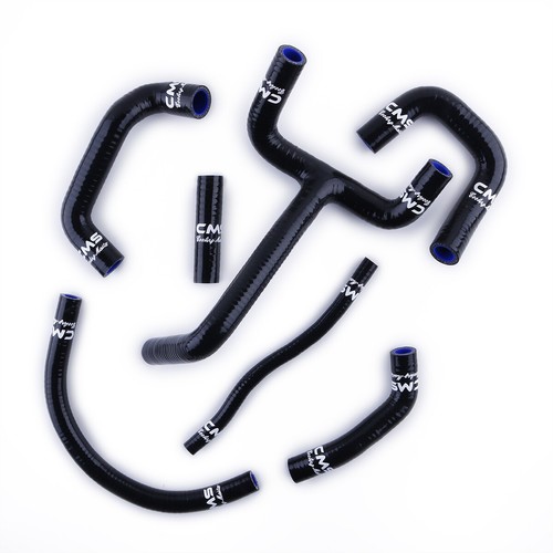 For KTM LC4 620 640 660 SMC SXC 625 Silicone Radiator Coolant Y Hose Kit Black - Imagen 2 de 12