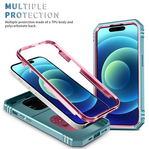 For iPhone 16 15 14 13 12 Pro Max Card Ring Stand Slide Camera Shockproof Case - Picture 23 of 94