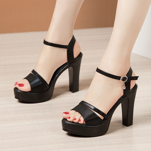 Women's Ladies Platform Wedges Heel Sandals Fashion Ankle Strap Shoes Footwear - Picture 3 of 11