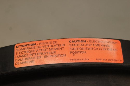 2002 JEEP LIBERTY RADIATOR FAN ASSEMBLY 1544-300 4569632 - Picture 11 of 12