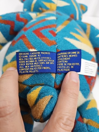 Pendleton von Gund Bär Plüschtier Stofftier Häuptling Joseph Muster Limited Edition - Bild 6 von 6