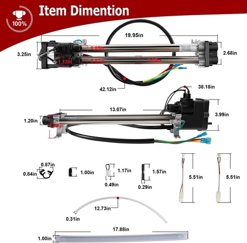 26-C3160-2S for Hot Spring Double Barrel Heater Assembly 1.0/4.0KW 120/240 Vol - Picture 7 of 7