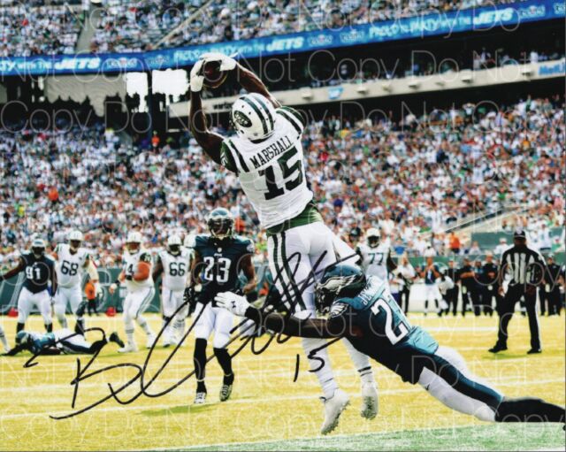 Brandon Marshall signed New York Jets 8X10 photo picture poster autograph RP Brandon Marshall signed New York Jets 8X10 photo picture poster autograph RP