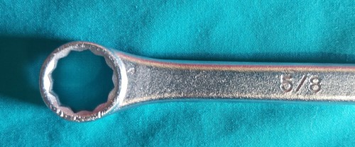 Vintage KAL 5/8" X 11/16" SAE 12pt Boxed End Wrench Free Shipping Free Returns - Picture 3 of 5