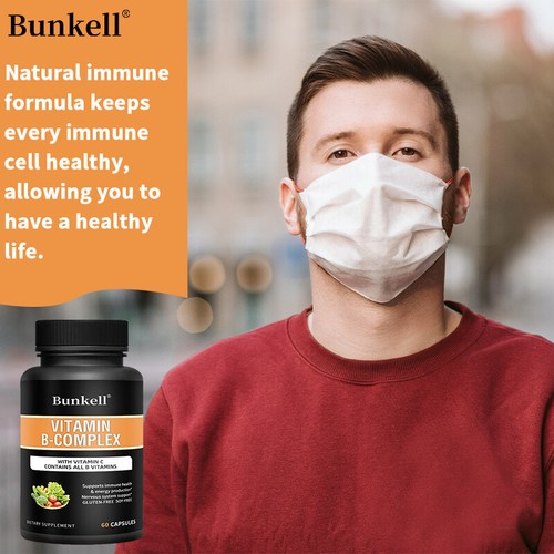 Vitamin B-Complex Capsules - Boosts Energy And Vitality,Brain And Heart Support - Picture 4 of 15