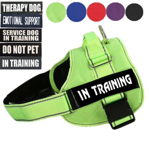 ESA Dog Harness No Pull Collar Patch Emotional Support Therapy Pet Service Vest - Picture 2 of 18