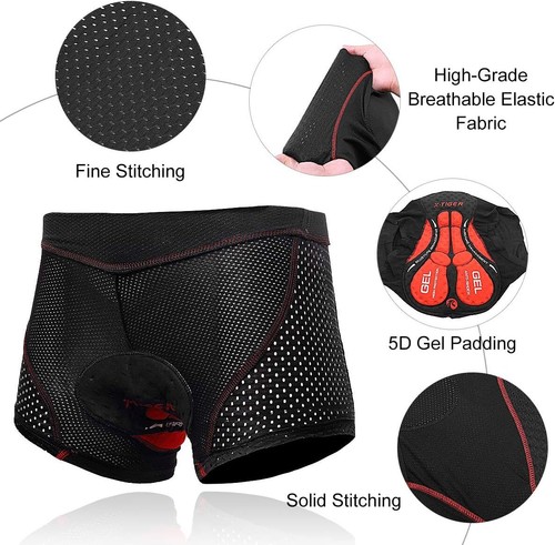 Men Cycling Shorts 4D Padded Mountain Bike Underwear MTB Liner Riding Breathable - Bild 6 von 18