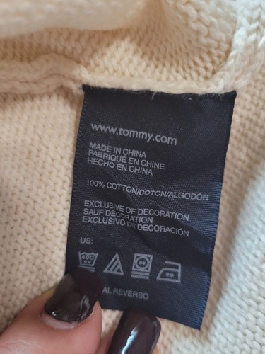 Tommy Hilfiger Boys Pullover Sweater, Cream Large 16/18 - Picture 9 of 12