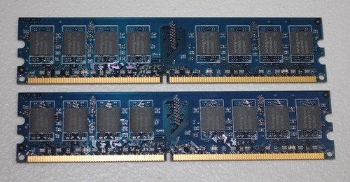 NANYA DDR2 667MHZ Server Memory RAM 2GB (2x1GB) PC2-5300 - NT1GT72U8PB0BY-3C - Picture 2 of 2