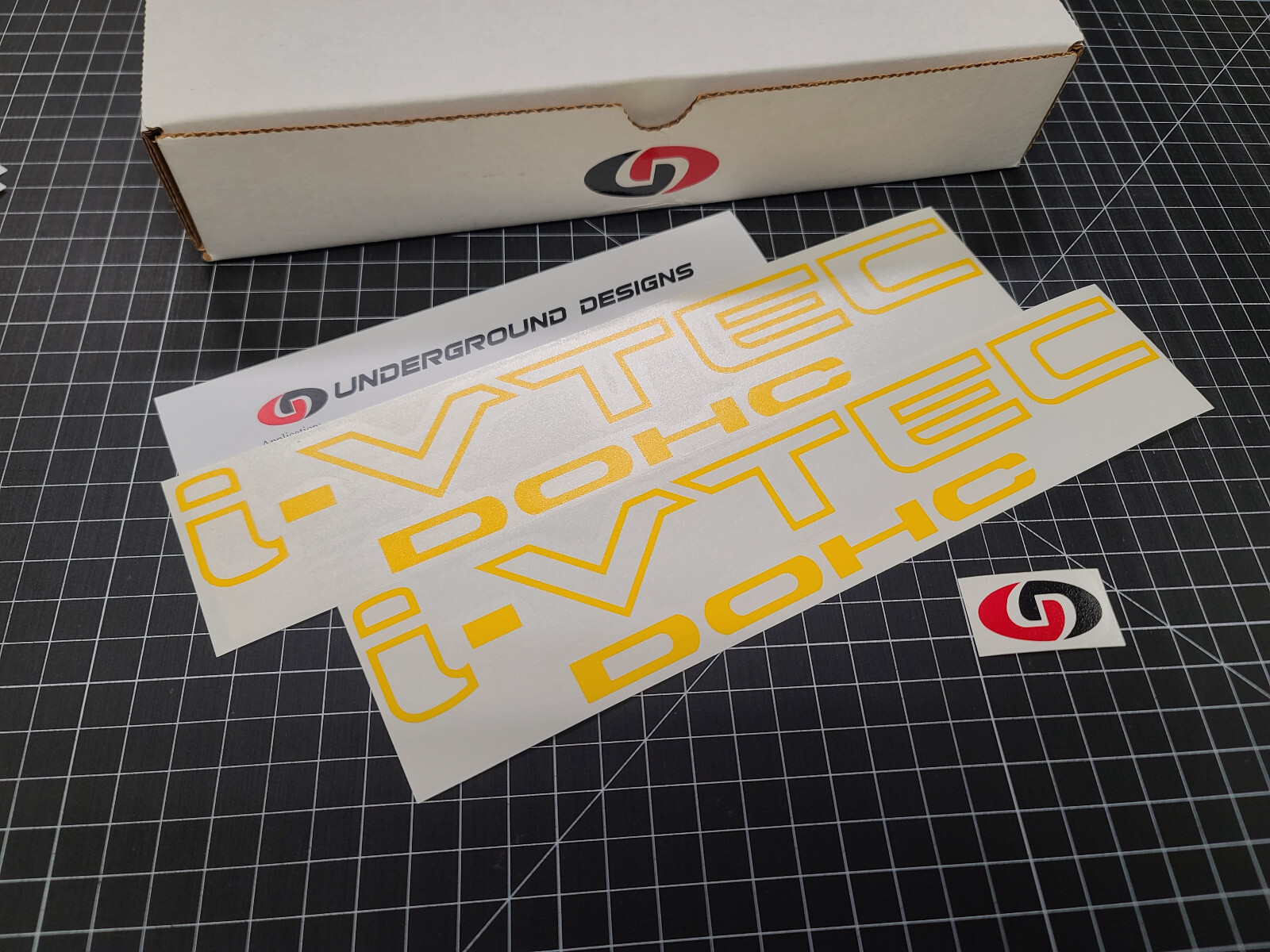 I-VTEC DOHC 12" (Pair X2) Vinyl Decal Vtec Sticker for Honda Civic Si Type R RSX - Picture 9 of 39