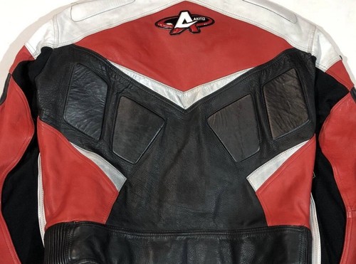 Akito Vintage Racing Moto Leather Jacket - Picture 9 of 14