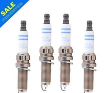 Bosch Set of 4 Spark Plugs Double Platinum Fits BMW E84 E89 F02 F06 F10 F25 F31