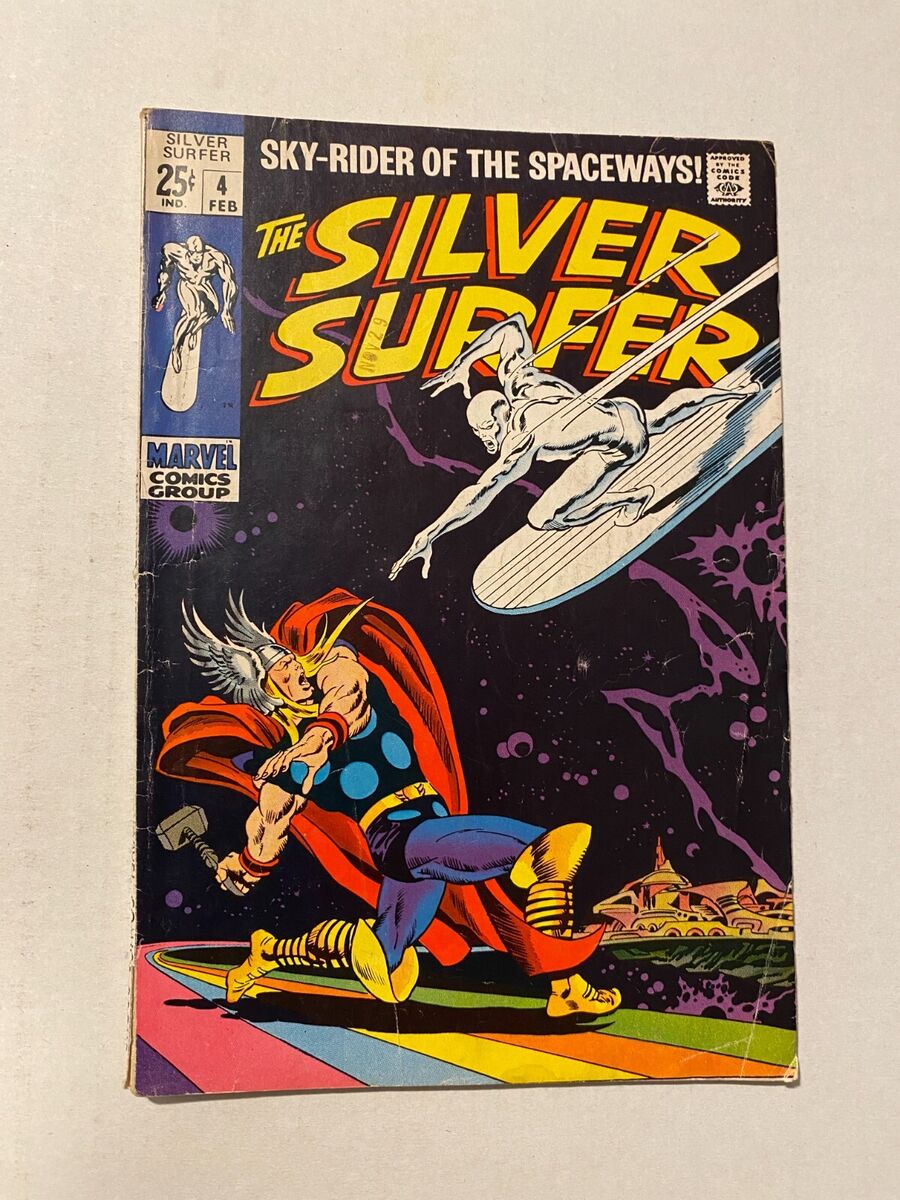 SILVER SURFER #4 CLASSIC COVER AND ART BY JOHN BUSCEMA SILVER SURFER VS THOR | eBay SILVER SURFER #4 CLASSIC COVER AND ART BY JOHN BUSCEMA SILVER SURFER VS THOR | eBay