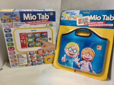 MY TAB TALENT SCHOOL LISCIANI GAMES 42531 LIKE NEW! WITH TABLET BAG