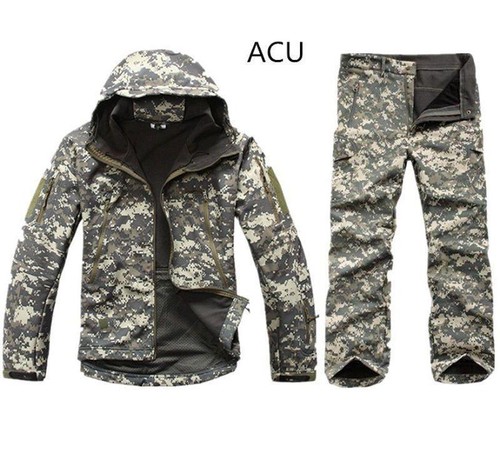 Mens Winter Hunting Clothes Outdoor Waterproof Thicken Jacket Coat + Pants Suits - Picture 21 of 21