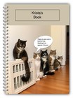 A5 PERSONALISED CAT NOTEBOOK NOTES FUNNY CATS 100 BLANK LINED PAGES GIFT HC