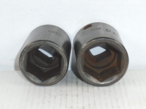 Lote de 6 SOCKETS DE IMPACTO MÉTRICOS 6 puntos 3/8" y 1/2" unidad sin marca - Imagen 12 de 13