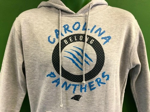 NFL Carolina Panthers Fanatics Grey Hoodie Pullover Men's Small NWOT - Picture 1 of 4