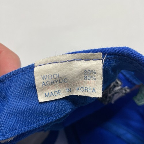 Vintage 2002 Korea World Cup Soccer/Football Blue Embroidered Adjustable Hat/Cap - Picture 7 of 8
