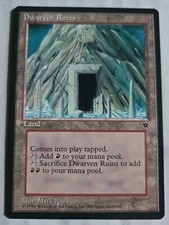 1994 Wizard Coast Magic The Gathering Fallen Empires Dwarven Ruins 94 Game Card
