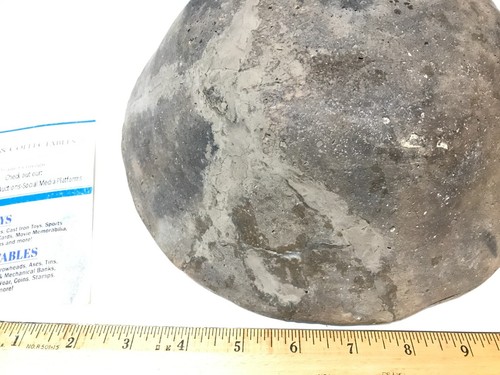 Ancient Native American Early Clay Pottery Bowl Brown Clay 10" Wide - Picture 8 of 16