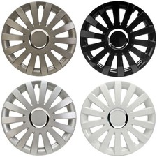 Radkappen 13 - 17 Zoll schwarz silber weiss Radzierblenden VERSANDKOSTENFREI