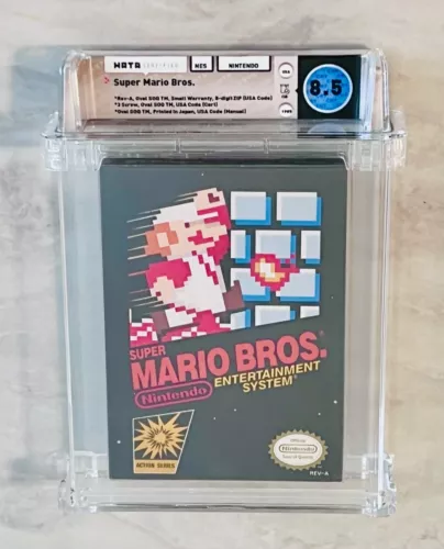 Original Super Mario Bros. 8.5 C.I.B. 1985 NES Nintendo Near Mint Vintage Rare