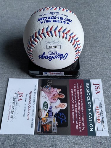 KANSAS CITY ROYALS- SALVADOR PEREZ AUTOGRAPH 2022 ALL-STAR LOGO BASEBALL JSA - Picture 2 of 2