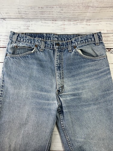 Vintage Levis 550 Light Wash Orange Tab Denim Jeans Gr. 36x36 80er - Bild 7 von 14