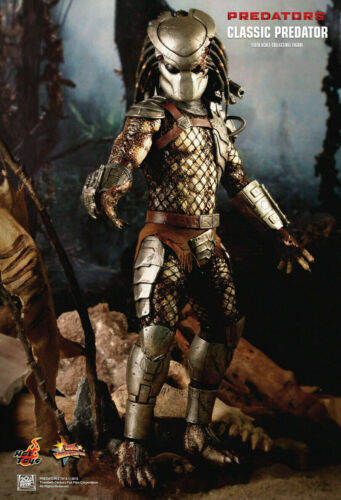 Nuovo 1/6 Hot Toys Mms162 Predators Modellino Classico Predator 14" da collezione - Foto 1 di 12
