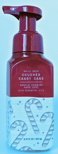  BATH & BODY WORKS BASTÓN DE CARAMELO TRITURADO SUAVE ESPUMA JABÓN DE MANOS LIBRE DE CRUELDAD  - Imagen 1 de 6