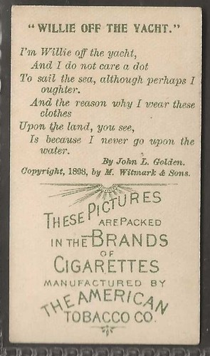 ATC A.T.C. (USA)-SONGS G 1900-#22- WILLIE OFF HIS YACHT - Picture 2 of 2